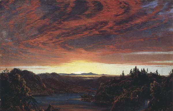 Frederic E.Church Twilight,a Sketch oil painting picture